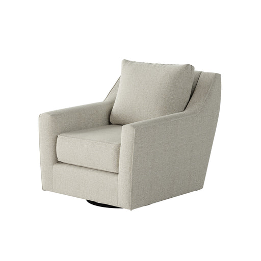 Southern Home Furnishings - Invitation Linen Swivel Glider Chair in Cream - 67-02G-C Invitation Linen - GreatFurnitureDeal