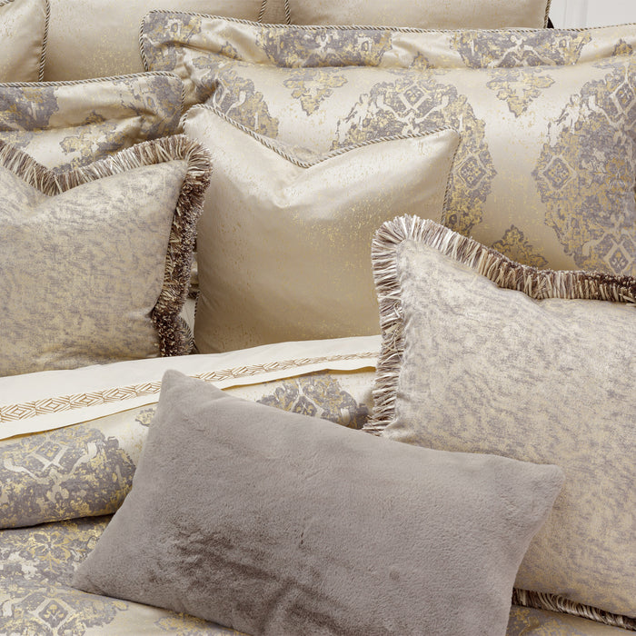 AICO Furniture - Bennett 9 Piece Queen Comforter Set"Champagne - BCS-QS09-BENNET-CMP