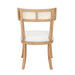Worlds Away - Klismos Dining Chair With Cane Detail In Cerused Oak - BRITTA CO - GreatFurnitureDeal