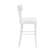 Worlds Away - Britta Klismos Counter Stool With Cane Detail in Matte White Lacquer - BRITTA CS WH - GreatFurnitureDeal