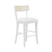 Worlds Away - Britta Klismos Counter Stool With Cane Detail in Matte White Lacquer - BRITTA CS WH - GreatFurnitureDeal
