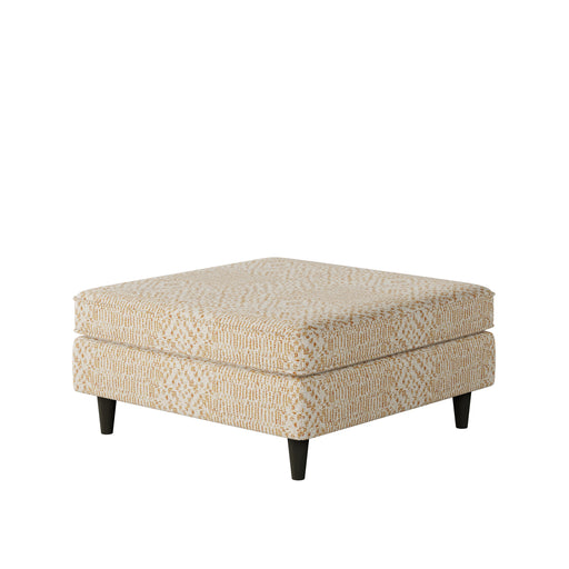 Southern Home Furnishings - Roughwin Squash 38" Square Cocktail Ottoman in Gold, Beige - 170-C Roughwin Squash - GreatFurnitureDeal
