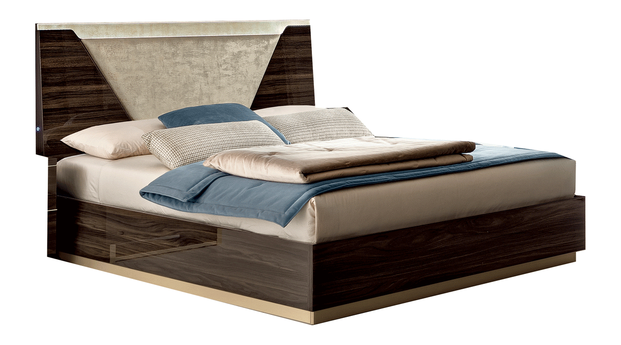 ESF Furniture - Smart 3 Piece Queen Bedroom Set in Walnut - SMARTQSWALNUT-3SET