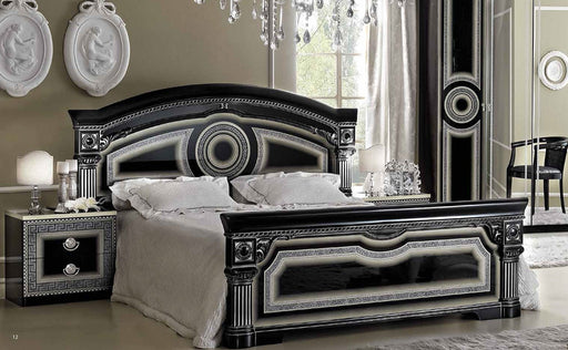 ESF Furniture - Aida 3 Piece Queen Bedroom Set in Black/Silver - AIDABEDQ.SBLACK/SILV-3SET - GreatFurnitureDeal