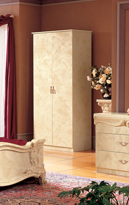 ESF Furniture - Barocco 6 Piece Eastern King Bedroom Set in Ivory - BAROCCOBEDK.S.IVORY-6SET - GreatFurnitureDeal
