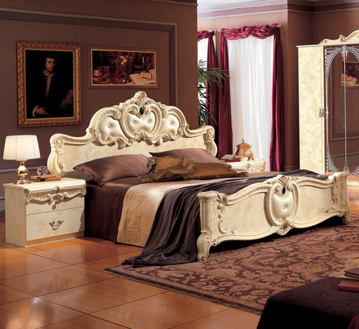 ESF Furniture - Barocco 3 Piece Queen Bedroom Set in Ivory - BAROCCOBEDQ.S-3SET - GreatFurnitureDeal