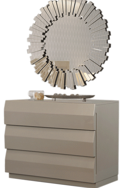 ESF Furniture - Martina Dresser with Mirror in Beige - C152-E100 GreatFurnitureDeal ESF Furniture - Martina Dresser with Mirror in Beige - C152-E100 GreatFurnitureDeal