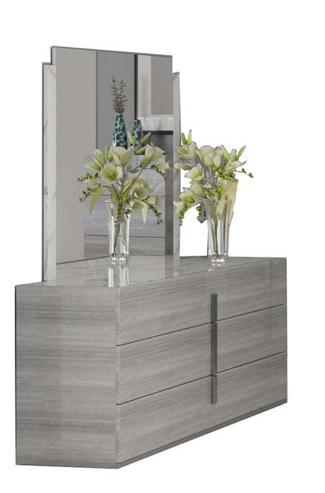 ESF Furniture - Carrara Dresser in Grey - CARRARADRESSERGREY - GreatFurnitureDeal
