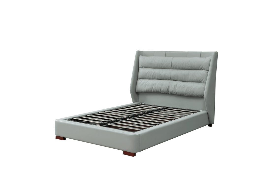 ESF Furniture - Lego Full Size Bed w/Storage in Light Grey - LEGOFS