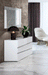 ESF Furniture - Camelgroup Italy Alba 5 Piece King Bedroom Set in White - ALBAKS-5SET - GreatFurnitureDeal