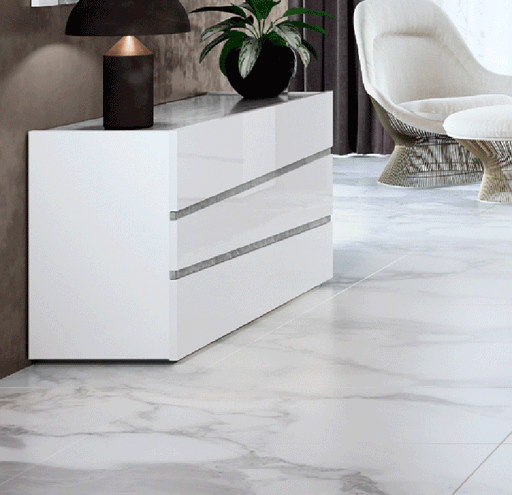 ESF Furniture - Camelgroup Italy Alba Single Dresser in White - ALBASINGLEDRESSER - GreatFurnitureDeal
