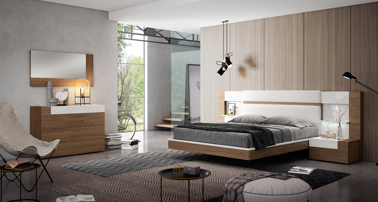 ESF Furniture - Mar King Bed with Storage in Natural - MARBEDKSSTORAGE - GreatFurnitureDeal