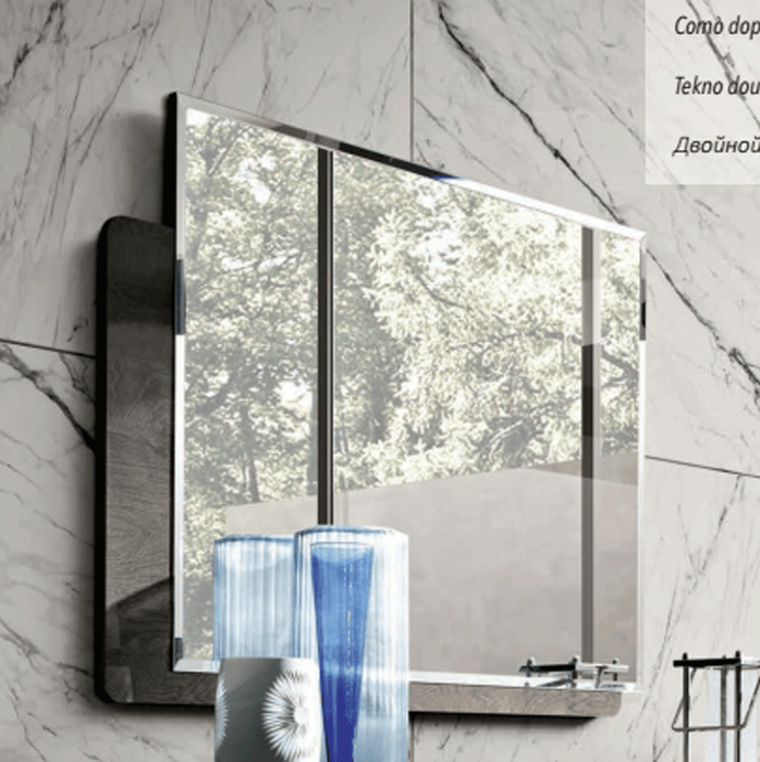 ESF Furniture - Nabucco Double Dresser with Mirror in Silver Birch - NABUCCODD-M