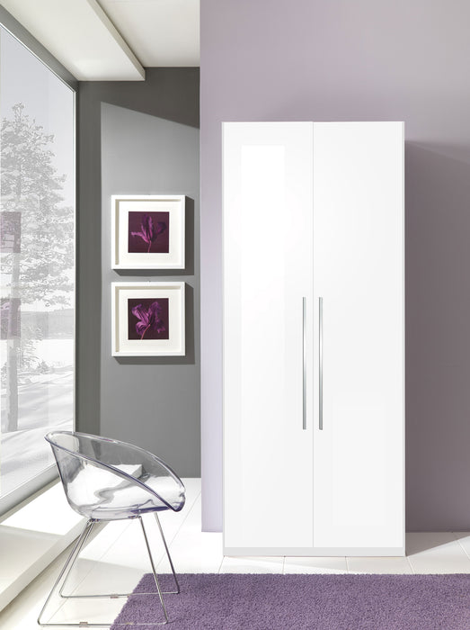ESF Furniture - Panarea 6 Piece King Bedroom Set in White W/ Momo Cases - PANAREAKSWHITE-6SET