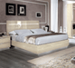 ESF Furniture - Camelgroup Italy Legno King Size Bed with Led Ivory Betullia Sabbia - PLATINUMKSBEIGE - GreatFurnitureDeal