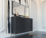 ESF Furniture - Franco Spain Wave Double Dresser with Mirror in Dark Grey - WAVEDOUBLEDRESSEGREY-M - GreatFurnitureDeal