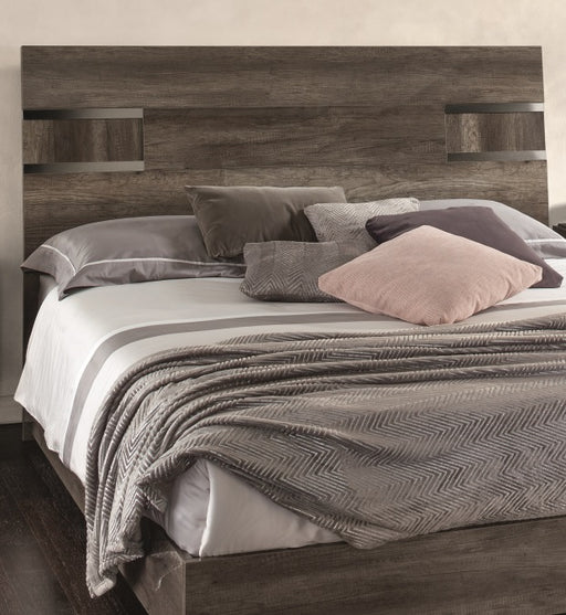ESF Furniture - Status Italy Kamea Queen Size Bed in Vintage Oak - KAMEAQS - GreatFurnitureDeal