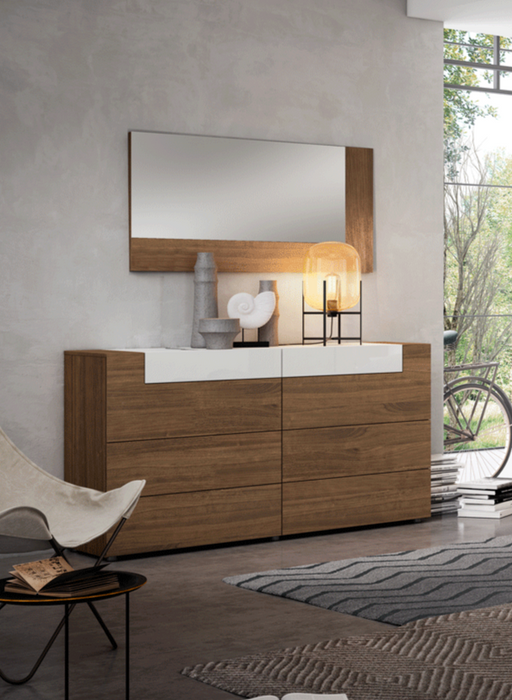 ESF Furniture - Mar Double Dresser in Natural - MARDOUBLEDRESSER - GreatFurnitureDeal