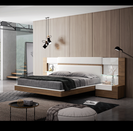 ESF Furniture - Mar 3 Piece Queen Bedroom Set in Natural - MARBEDQS-3SET - GreatFurnitureDeal