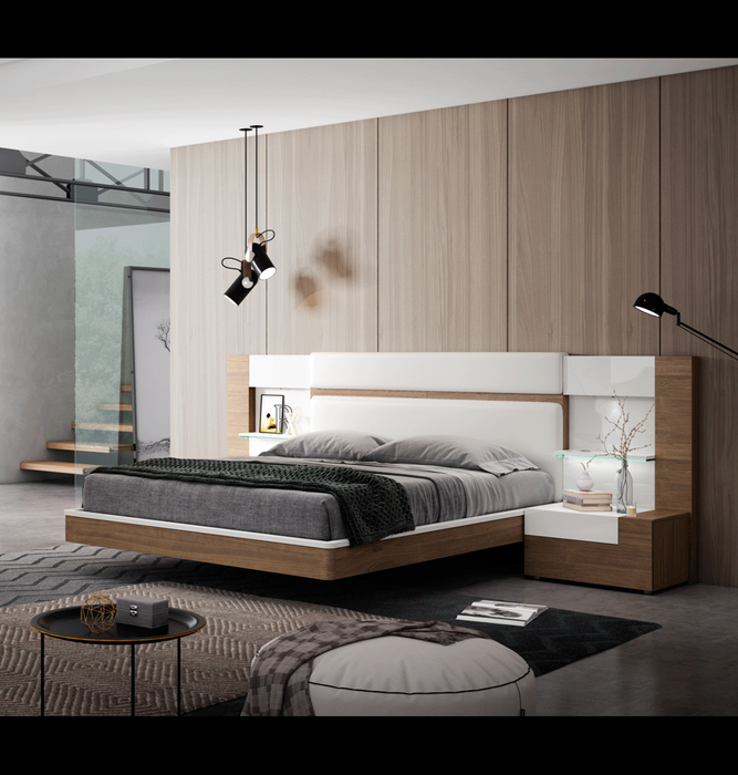 ESF Furniture - Mar 3 Piece Queen Storage Bedroom Set in Natural - MARBEDQSSTORAGE-3SET - GreatFurnitureDeal