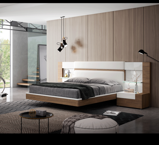 ESF Furniture - Mar 3 Piece Eastern King Storage Bedroom Set in Natural - MARBEDKSSTORAGE-3SET - GreatFurnitureDeal