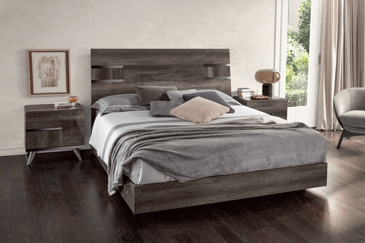 ESF Furniture - Medea Queen Bed in Vintage Oak - MEDEAQS - GreatFurnitureDeal
