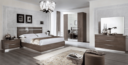 ESF Furniture - Platinum LEGNO 5 Piece Queen Bedroom Set in Silver Birch - PLATINUMBEQKSLEGNO-5SET - GreatFurnitureDeal