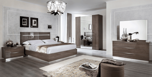 ESF Furniture - Platinum Legno King Size Bed in Silver Birch - PLATINUMBEDKSLEGNO - GreatFurnitureDeal