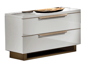 ESF Furniture - Smart 5 Piece King Bedroom Set in White - SMARTKSBED-5SET