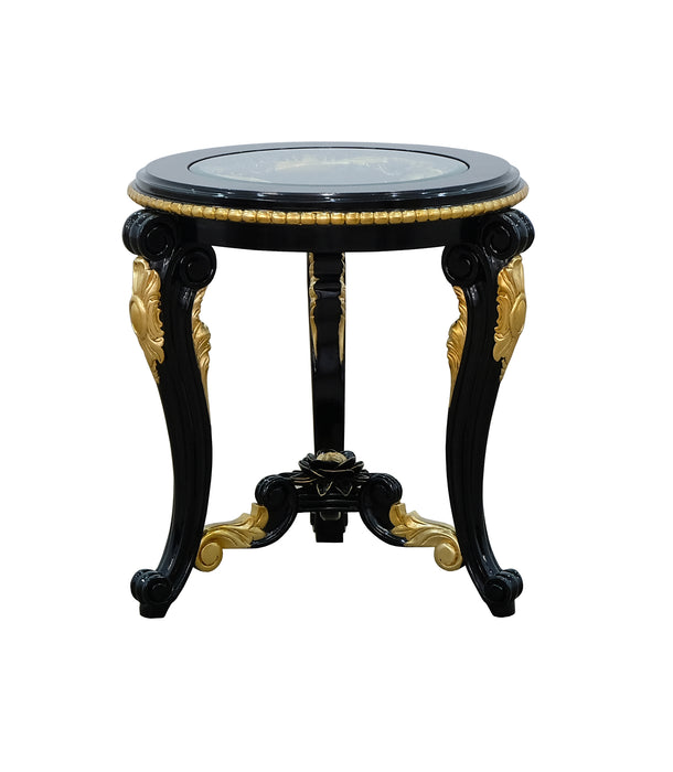 European Furniture - Bellagio III 3 Piece Occasional Table Set in Black-Gold- 30019-ET-CT - GreatFurnitureDeal