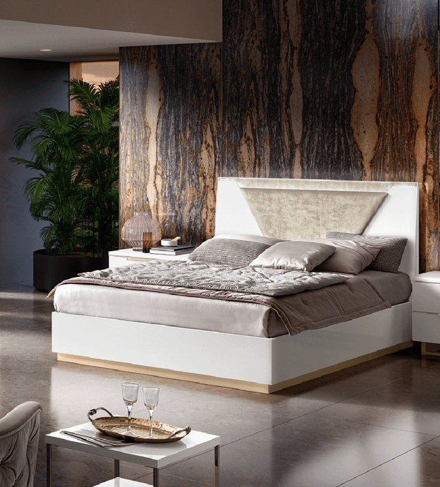 ESF Furniture - Smart 6 Piece Queen Bedroom Set in White - SMARTQSBED-6SET
