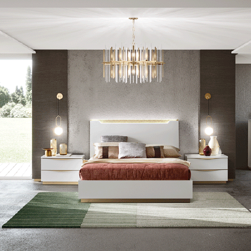 ESF Furniture - Kharma 3 Piece Queen Bedroom Set - KHARMAQS-3SET - GreatFurnitureDeal