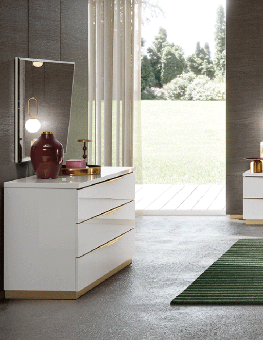 ESF Furniture - Kharma Single Dresser with Mirror - KHARMASDR-MR