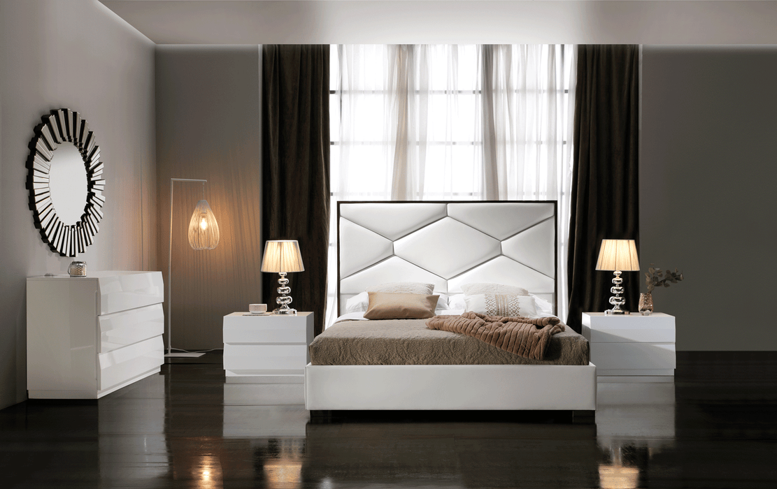 ESF Furniture - Martina Queen Storage Bed in White - MARTINABEDQSWHITE - GreatFurnitureDeal
