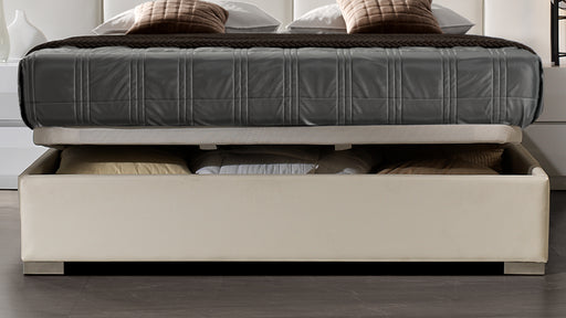 ESF Furniture - Martina Eastern King Storage Bed in White - MARTINABEDKSWHITE - GreatFurnitureDeal