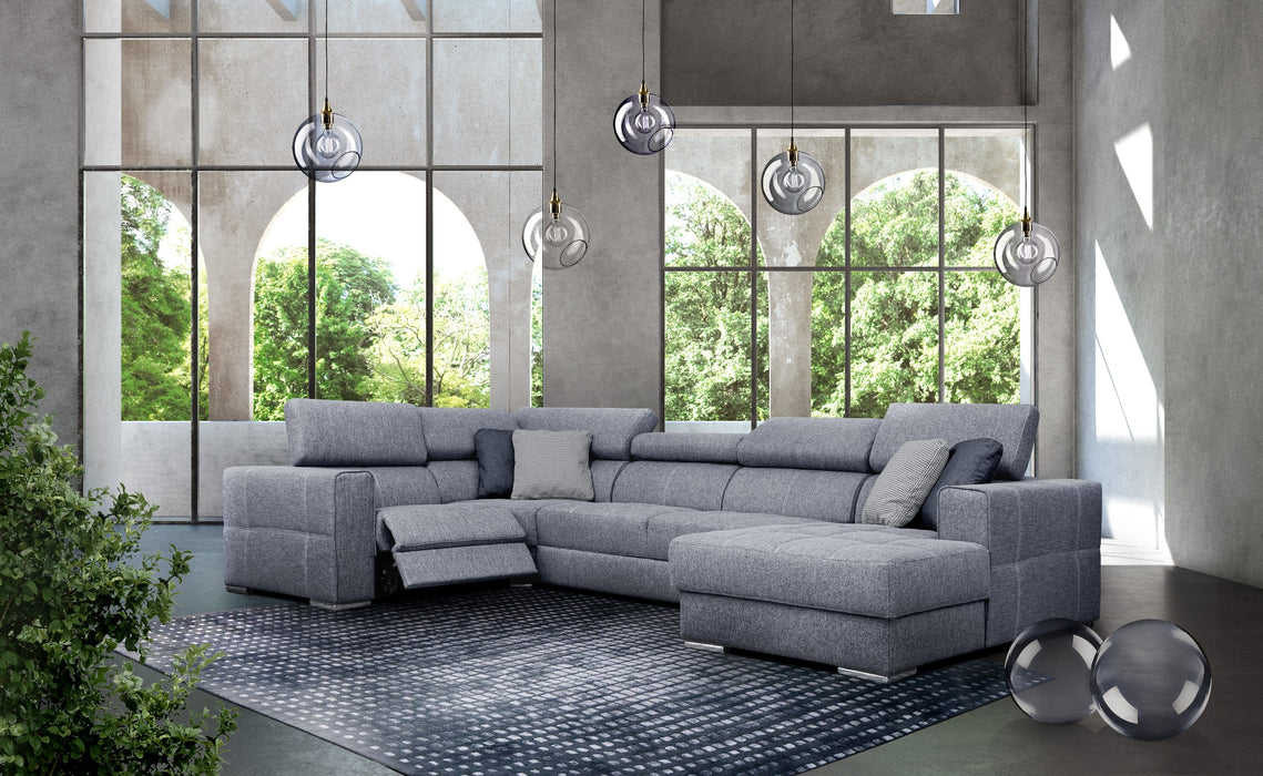 ESF FURNITURE - Quartz Sectional Right w/Electric Recliner and Bed - QUARTZSECTIONAL - GreatFurnitureDeal