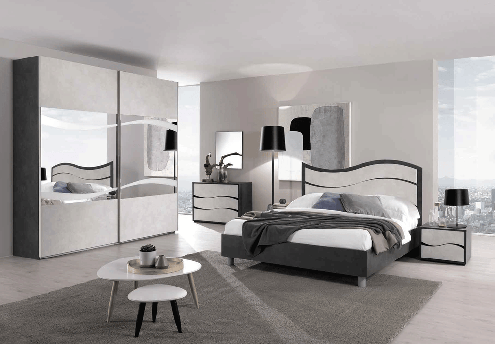 ESF Furniture - MCS Italy Ischia 5 Piece Queen Bedroom Set - ISCHIAQS-5SET