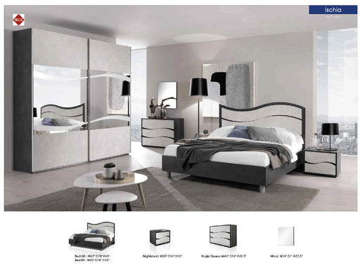ESF Furniture - MCS Italy Ischia 5 Piece Queen Bedroom Set - ISCHIAQS-5SET - GreatFurnitureDeal