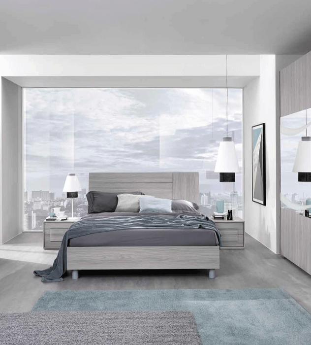 ESF Furniture - Linosa 3 Piece King Bedroom Set in Grey Reina - LINOSAKS-3SET - GreatFurnitureDeal