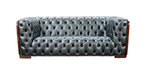 ESF Furniture - Extravaganza 415 Sofa in Grey - 415S-GREY - GreatFurnitureDeal