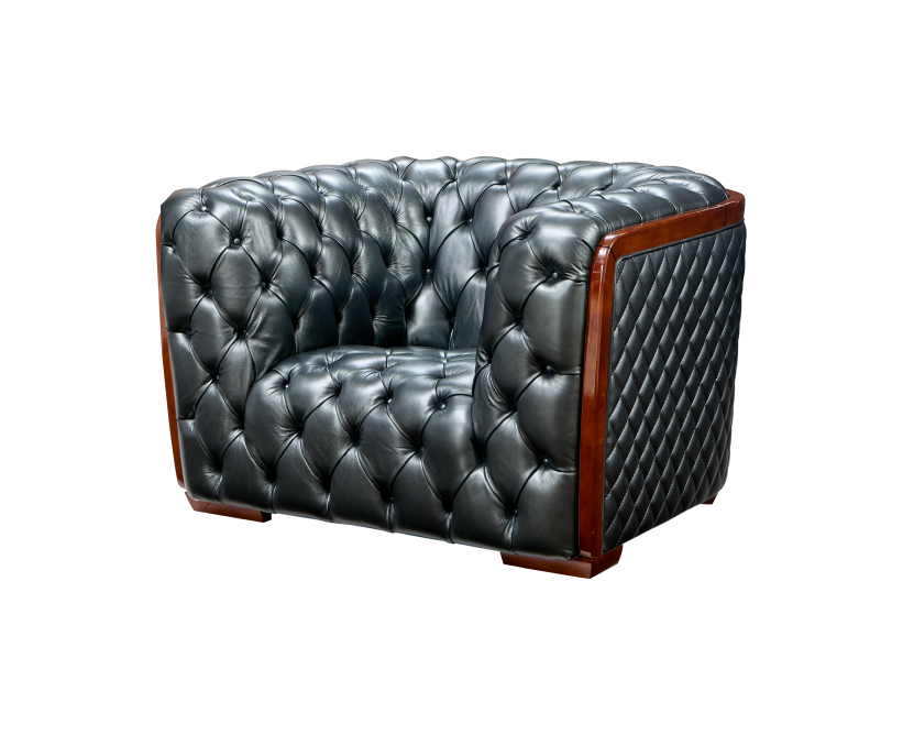 ESF Furniture - Extravaganza 415 3 Piece Sofa Set in Grey - 415-3SET-GREY