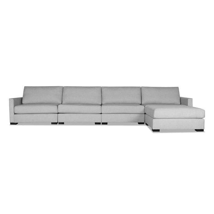 Nativa Interiors - Chester Modular Sectional 83"D With Ottoman Grey - SEC-CHST-DP-UL2-5PC-PF-GREY - GreatFurnitureDeal