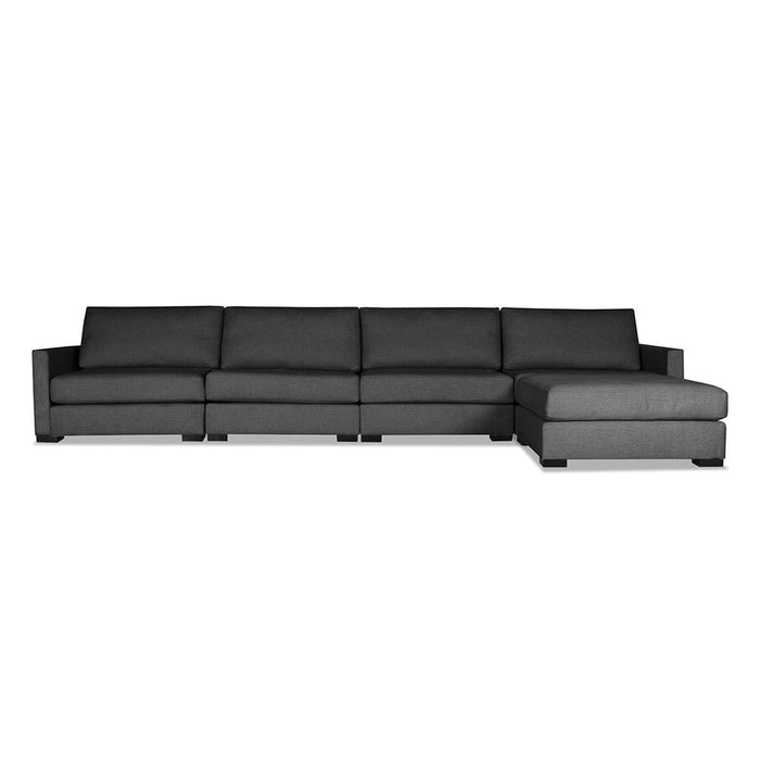 Nativa Interiors - Chester Modular Sectional 83"D With Ottoman Charcoal - SEC-CHST-DP-UL2-5PC-PF-CHARCOAL