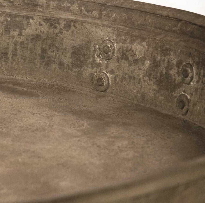 Zentique - Distressed Rustic Bronze 42'' Wide Round Coffee Table - CCINC020B - GreatFurnitureDeal