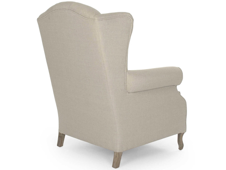 Zentique - Hampton Natural Linen Accent Chair - CF071-A-Z E272 A003