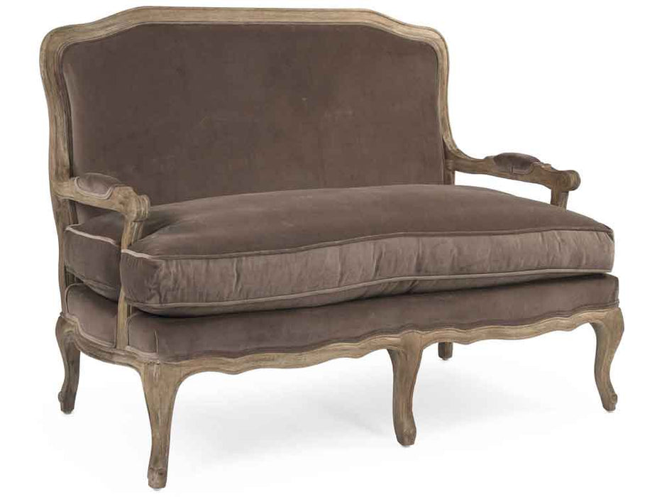 Zentique - Bastille Brown Velvet Chair and a Half - CFH004-2 E272 V011 - GreatFurnitureDeal