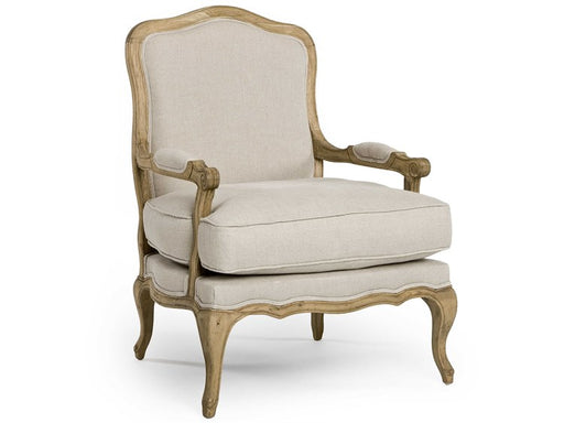 Zentique - Bastille Natural Linen Accent Chair - CFH004 E255 A003 - GreatFurnitureDeal