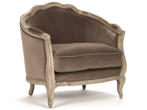 Zentique - Maison Aubergine Linen Accent Chair - CFH007-1 E272 A008 - GreatFurnitureDeal
