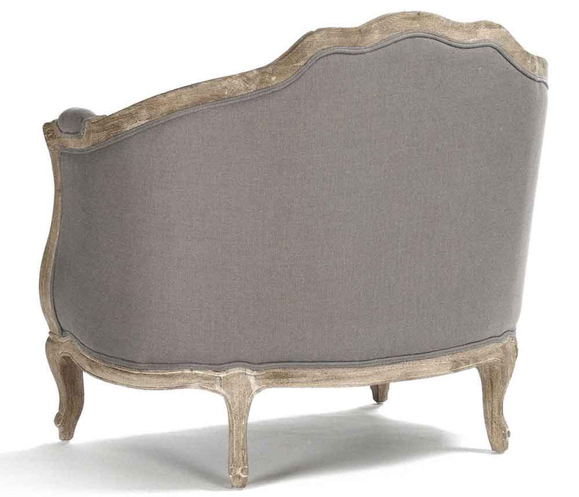 Zentique - Maison Grey Linen Accent Chair - CFH007-1 E272 A048 - GreatFurnitureDeal