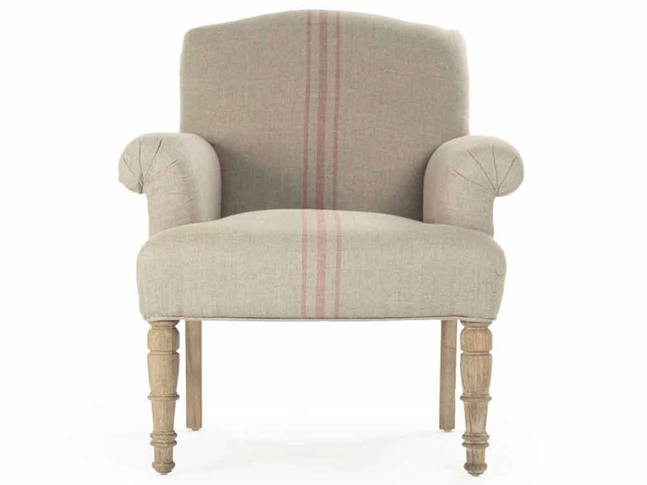 Zentique - Rana Khaki / Red Stripe Accent Chair - CFH132 E272 Red Stripe